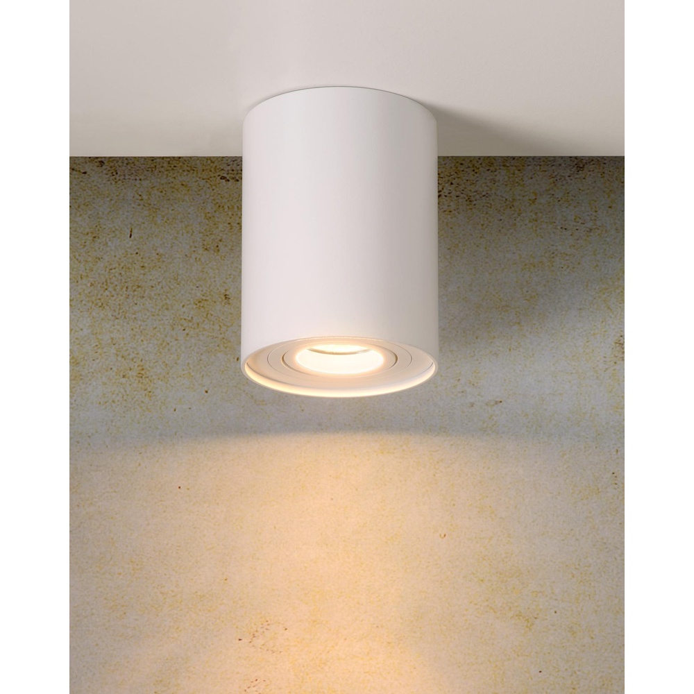 Lucide Opbouw plafondspotTube wit Ø 9,6cm - 22952/01/31